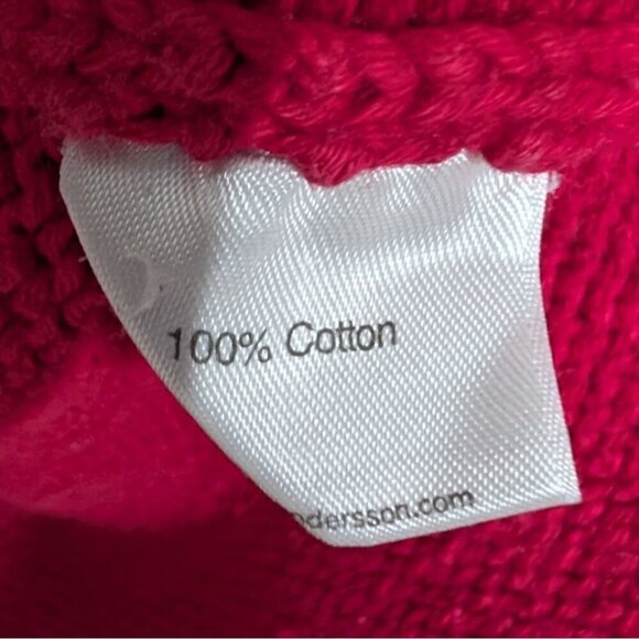 Hanna Andersson Floral Turtleneck Sweater Womens Size Medium Pink Fair Isle - Picture 4 of 8